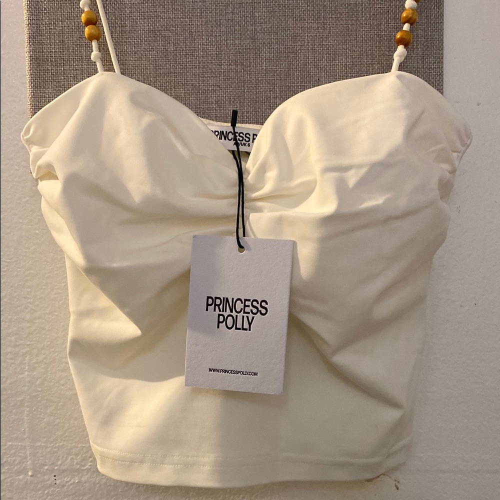 New Princess Polly Set Cream Bustier Camisole - Picture 1 of 5